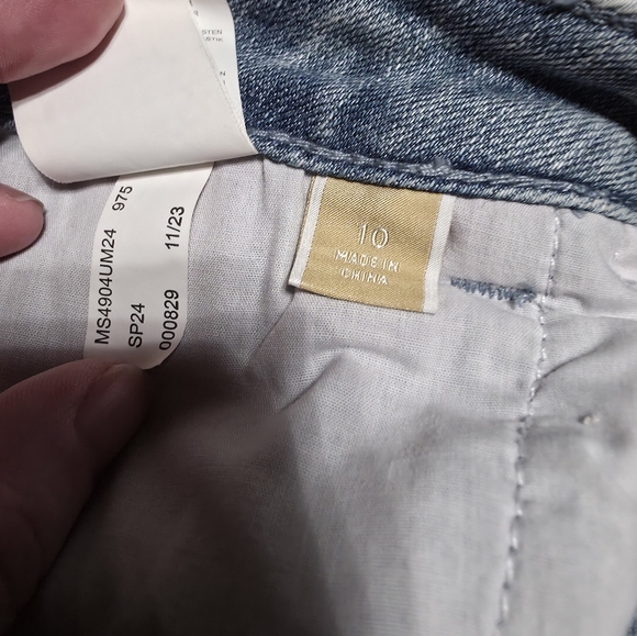 Michael Kors Women's Fray Flared Jeans Size 10 - Picture 14 of 15